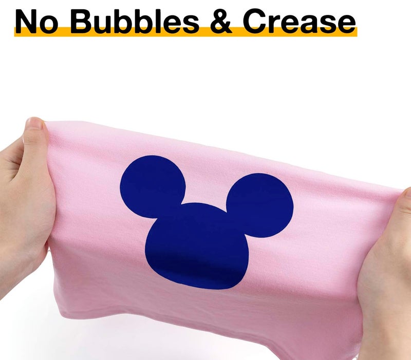 HTVRONT Heat Transfer Vinyl Blue HTV Vinyl Rolls - 12" x 15ft Blue Iron on Vinyl for All Cutting Machines, Royal Blue HTV Vinyl for Shirts - Easy to Cut & Weed for Heat Vinyl Design (Royal Blue) - Image 4